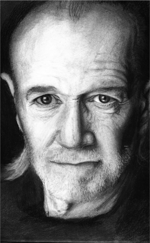 486x787 Where Y'Art George Carlin By Michael Mcmanus - George Carlin Painting