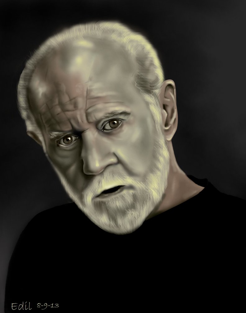 792x1008 George Carlin Digital Painting By Edong12345 - George Carlin Painting