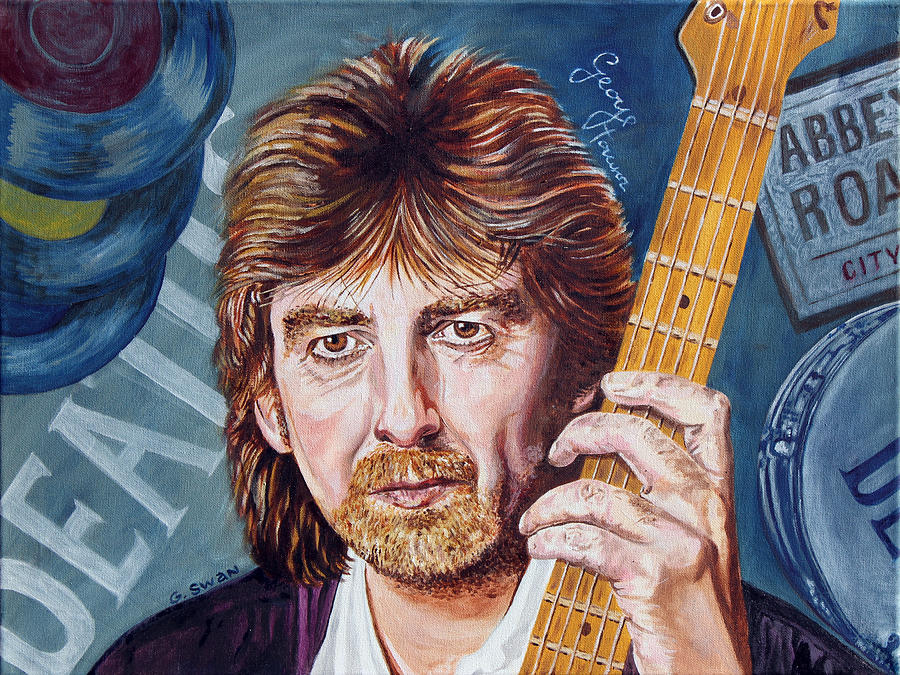 900x675 George Harrison Painting By Graham Swan - George Harrison Painting