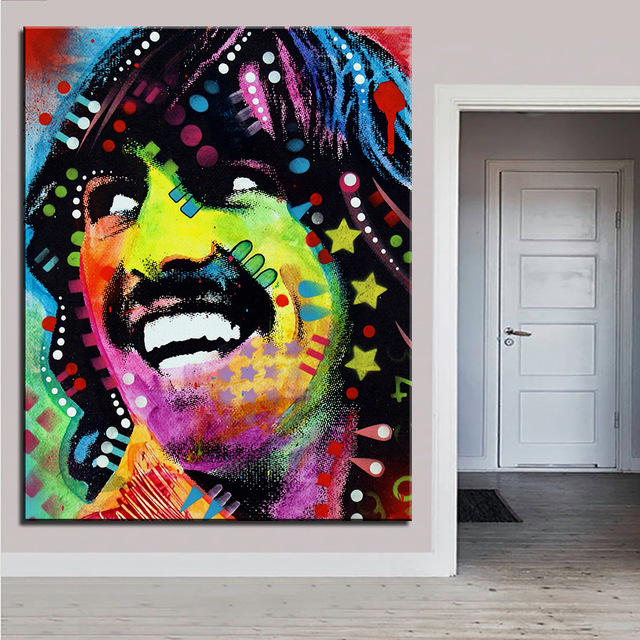 640x640 Large Size Print Oil Painting Wall Painting George Harrison Pop - George Harrison Painting