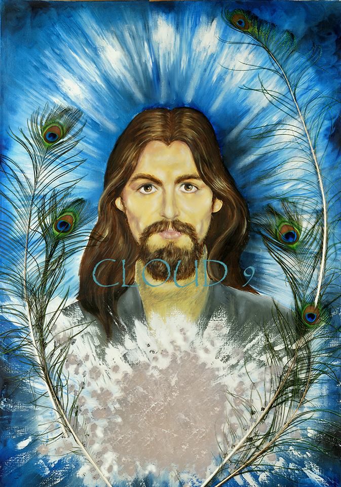 673x960 George Harrison Painting - George Harrison Painting