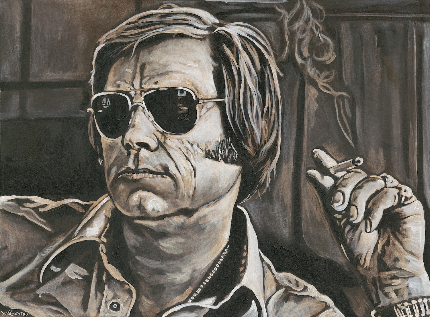 1500x1108 Buddy's Paintings Buddy Owens - George Jones Painting