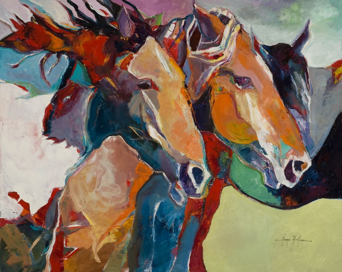 1133x902 Windswept By George Jones. Beautiful Impressionist Painting - George Jones Painting