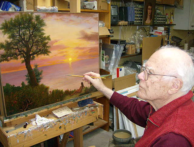 640x486 Paintings George Rhoads - George Painting