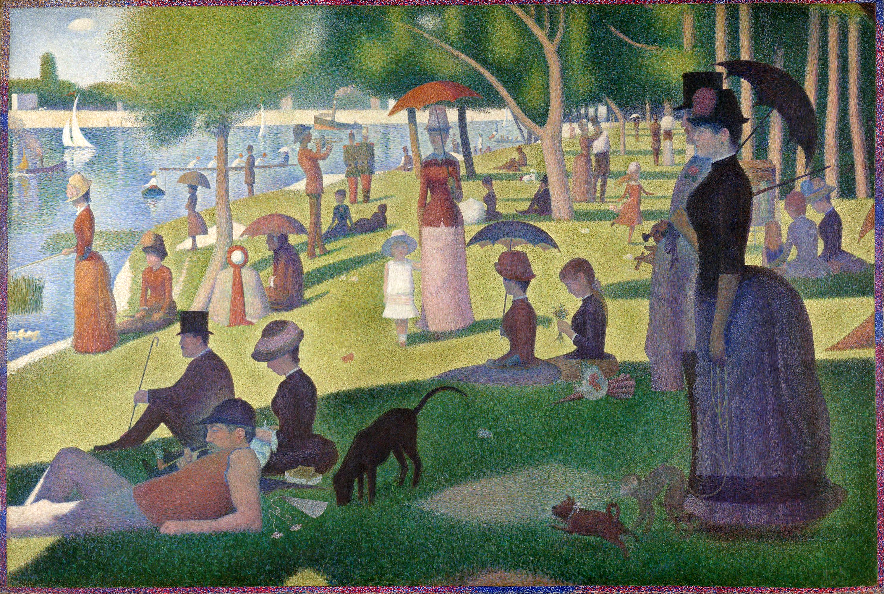 2990x2009 Filea Sunday On La Grande Jatte, Georges Seurat, 1884.png - George Painting