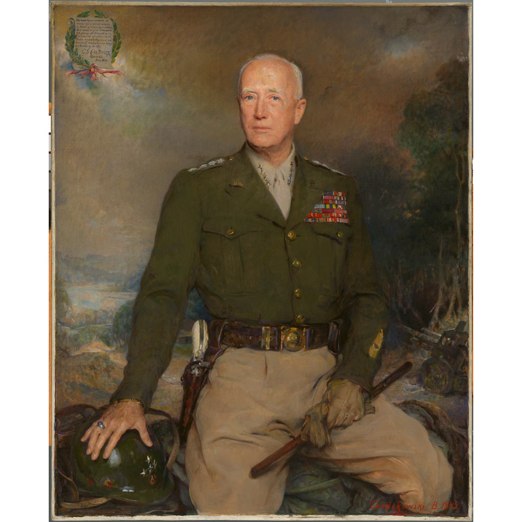 750x750 General George S. Patton, Jr. National Portrait Gallery - George Patton Painting