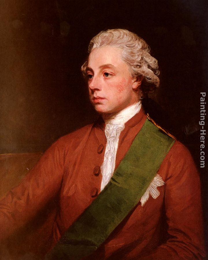 720x898 George Romney Portrait Of Frederick, 5th Earl Of Carlisle Painting - George Romney Painting