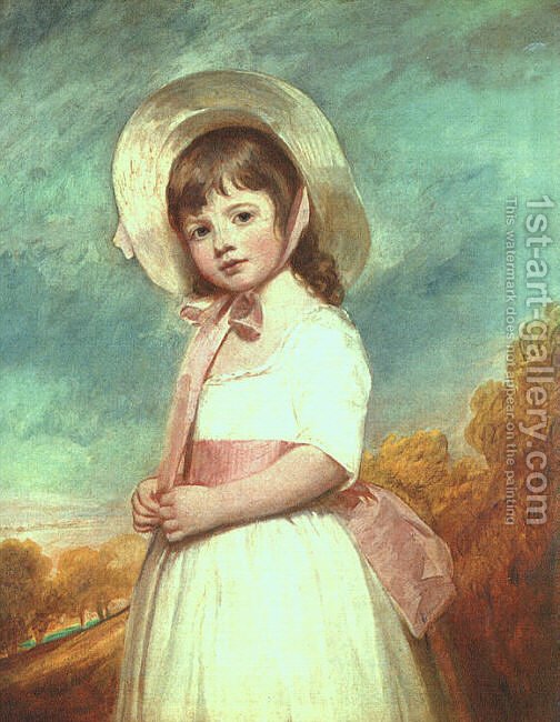 504x650 Miss Willoughby 1781 83 George Romney Reproduction 1st Art Gallery - George Romney Painting