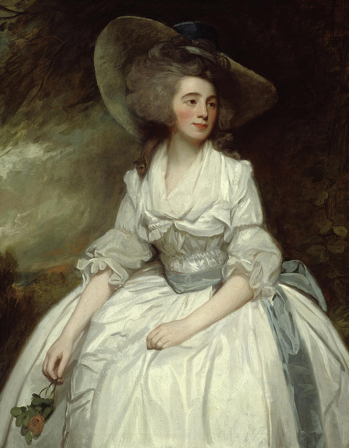 700x900 Mrs Francis Russell Painting By George Romney - George Romney Painting