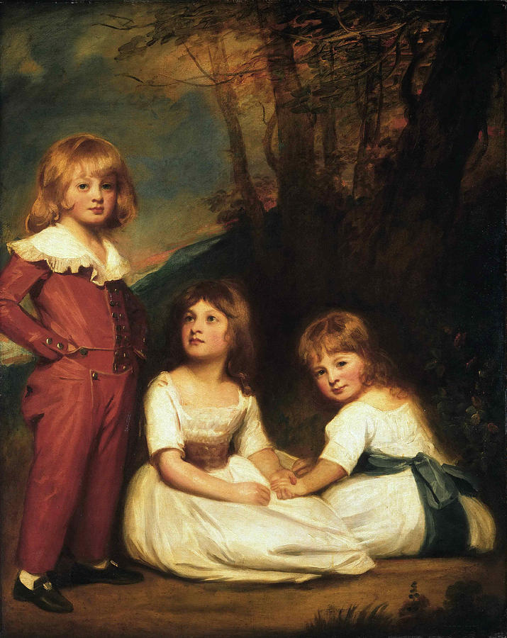 715x900 Portrait Of Mr. Adyes Children. The Willett Children Painting By - George Romney Painting