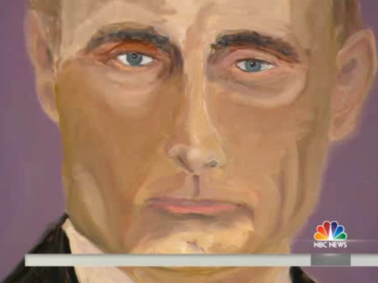 750x561 George W. Bush Painting Of Putin - George W Bush Painting