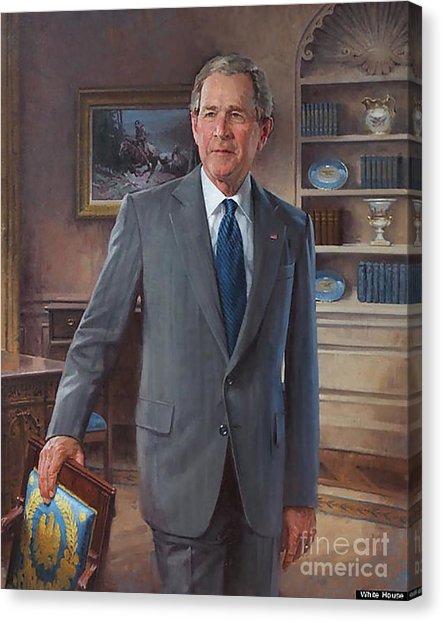 443x622 George W Bush Painting By Howard Sanden - George W Bush Painting Prints