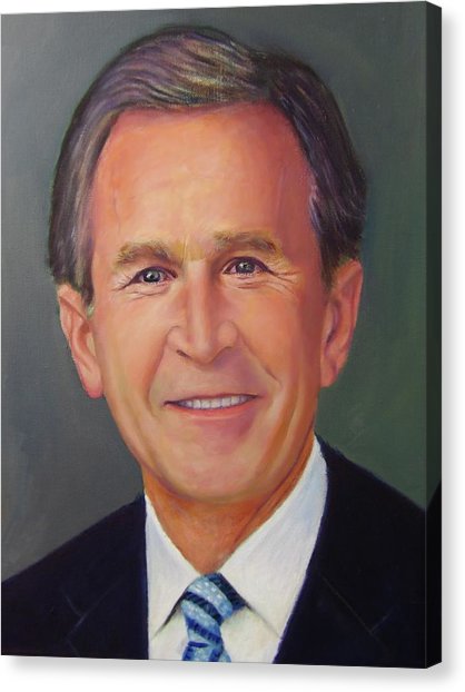 418x622 George W Bush. Canvas Prints - George W Bush Painting Prints