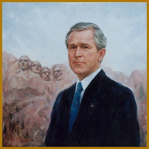 500x500 Official Portrait Of President George W. Bush By Igor Babailov - George W Bush Painting Prints