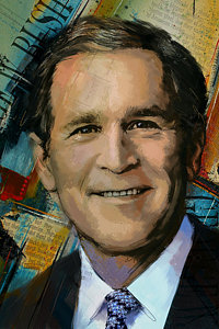 200x300 President George Bush Paintings Fine Art America - George W Bush Painting Prints
