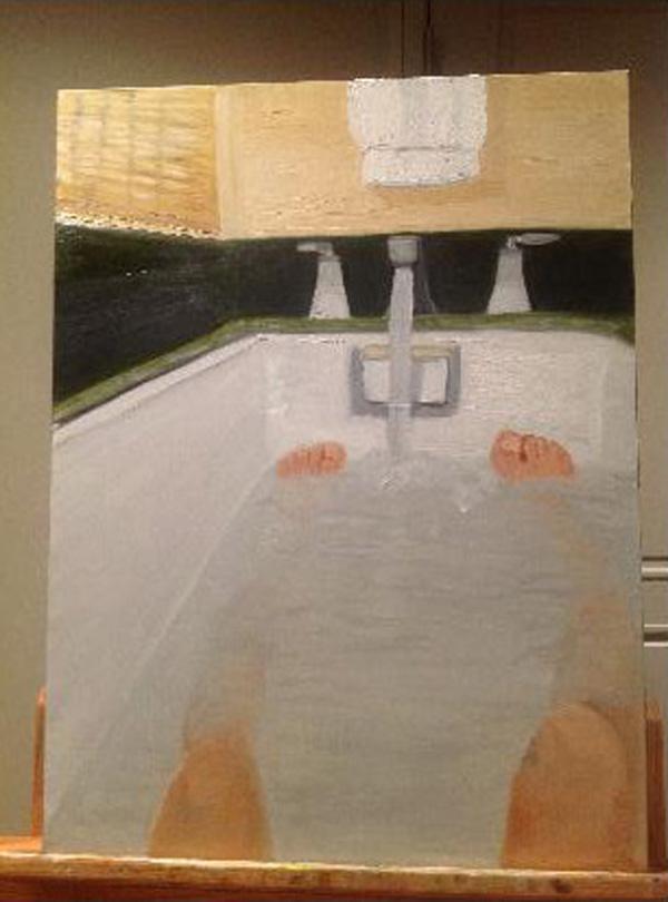 600x810 George W. Bush Paintings A Freudian Analysis The New Republic - George W Bush Shower Painting