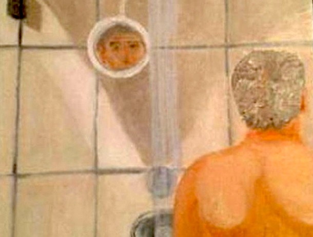 610x462 Paintings By George W. Bush, Dwight D. Eisenhower, Winston - George W Bush Shower Painting