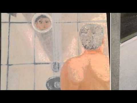480x360 George W Bush's Self Portraits Desktop - George W Bush Shower Painting