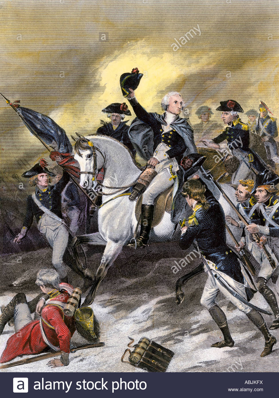 George Washington Battle Painting at PaintingValley.com | Explore ...