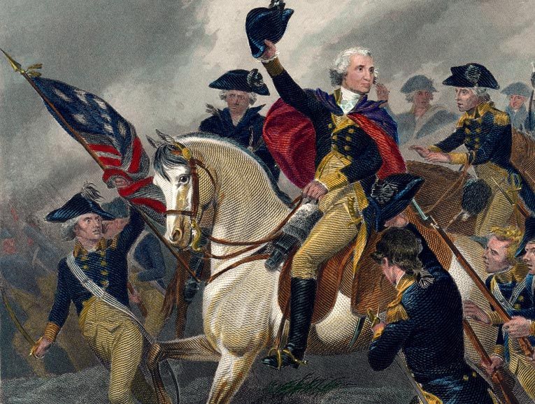 765x578 George Washington - George Washington Battle Painting