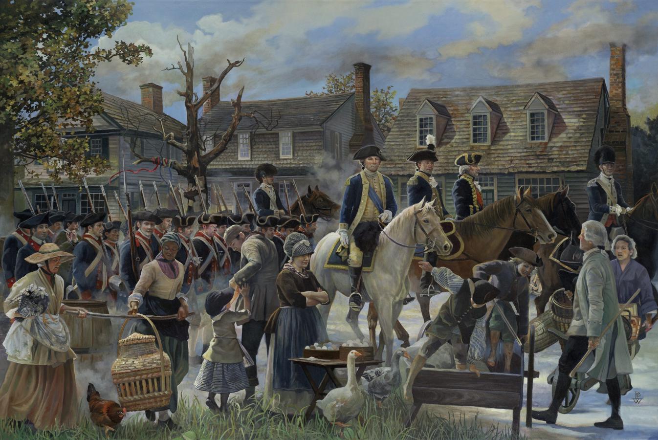 1346x900 New George Washington Paintings Tell A Fantastic Story - George Washington Battle Painting