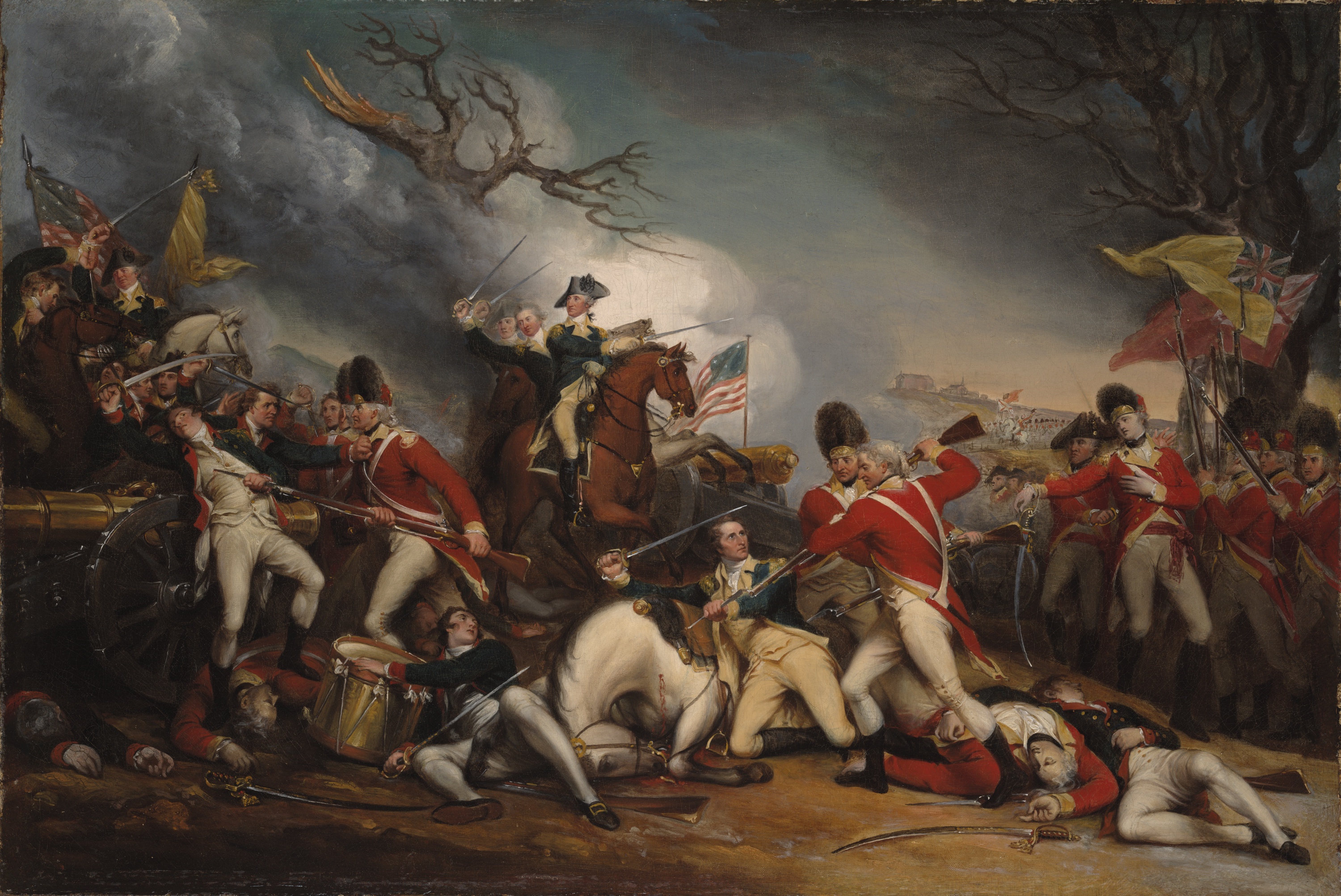 3000x2005 The Death Of General Mercer - George Washington Battle Painting