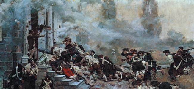 652x300 Warfare History Network George Washington And Lord Cornwallis - George Washington Battle Painting