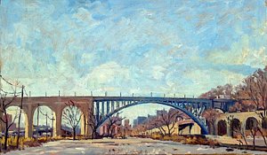 300x175 George Washington Bridge Paintings Fine Art America - George Washington Bridge Painting