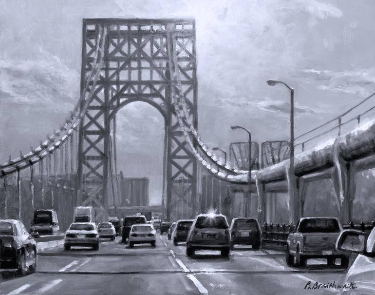 770x605 Saatchi Art - George Washington Bridge Painting