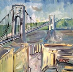 236x234 Gwb From The Rooftops New York As Inspiration - George Washington Bridge Painting