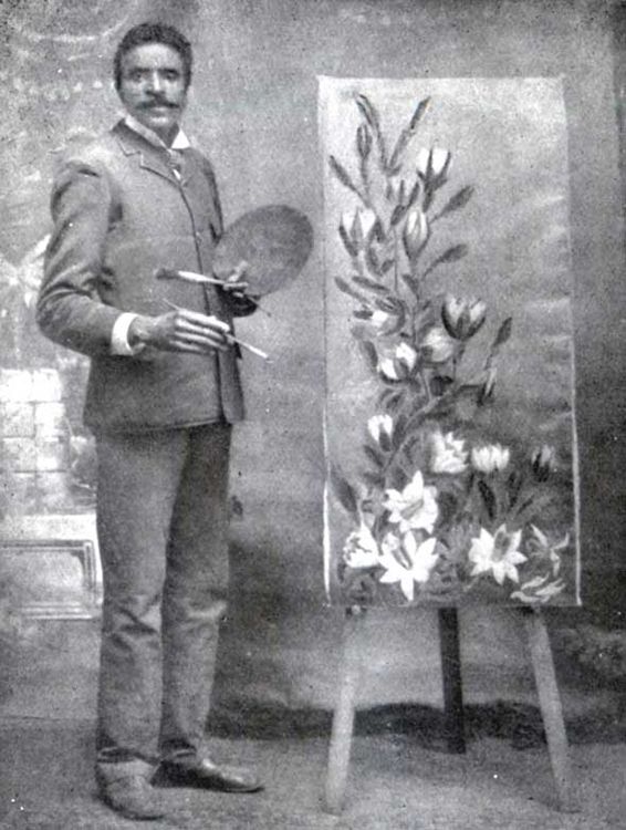 566x750 Peanut Painting George Washington Carver - George Washington Carver Painting