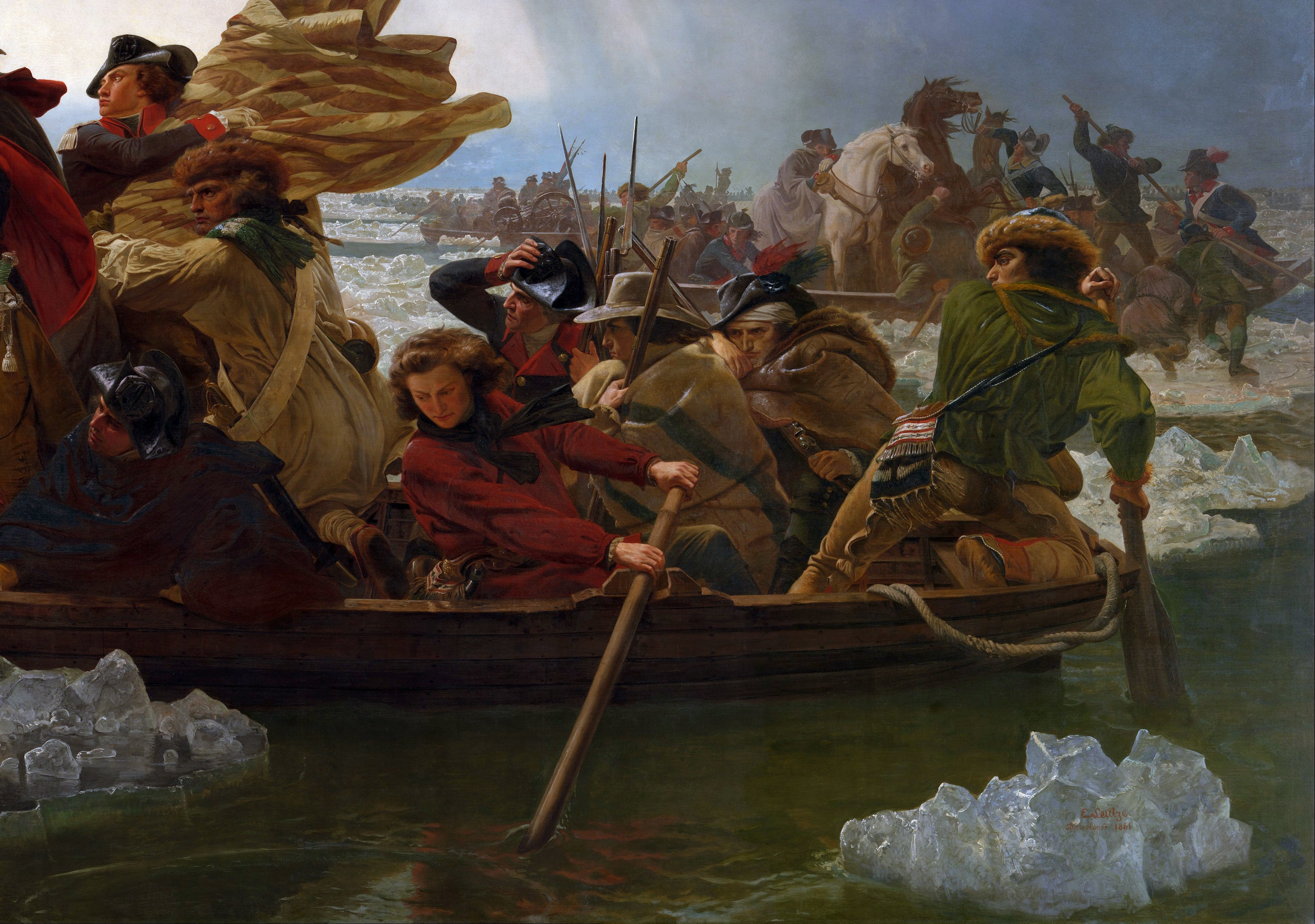 George Washington Crossing The Delaware Painting At