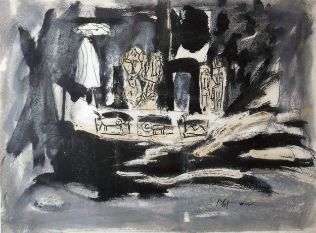 625x460 George Washington Crossing The Delaware By Roy Lichtenstein - George Washington Delaware Painting