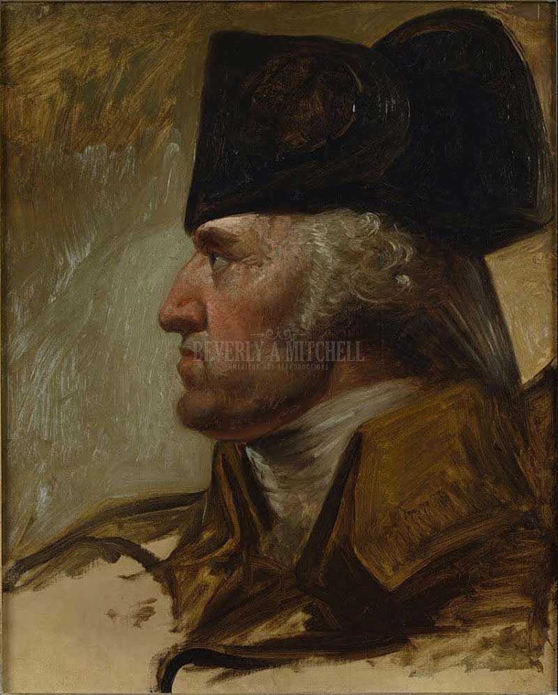 800x997 George Washington Study For Washington Crossing The Delaware By - George Washington Delaware Painting