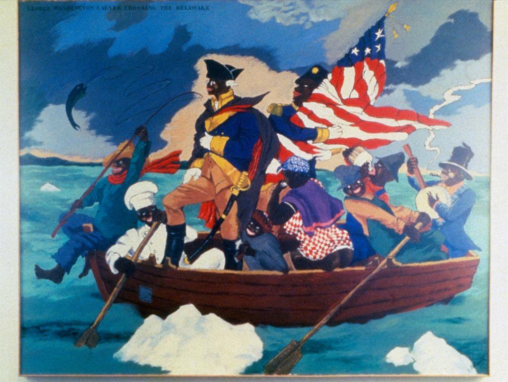1024x771 Michael Beschloss On Twitter Washington Crossing The Delaware - George Washington Delaware Painting