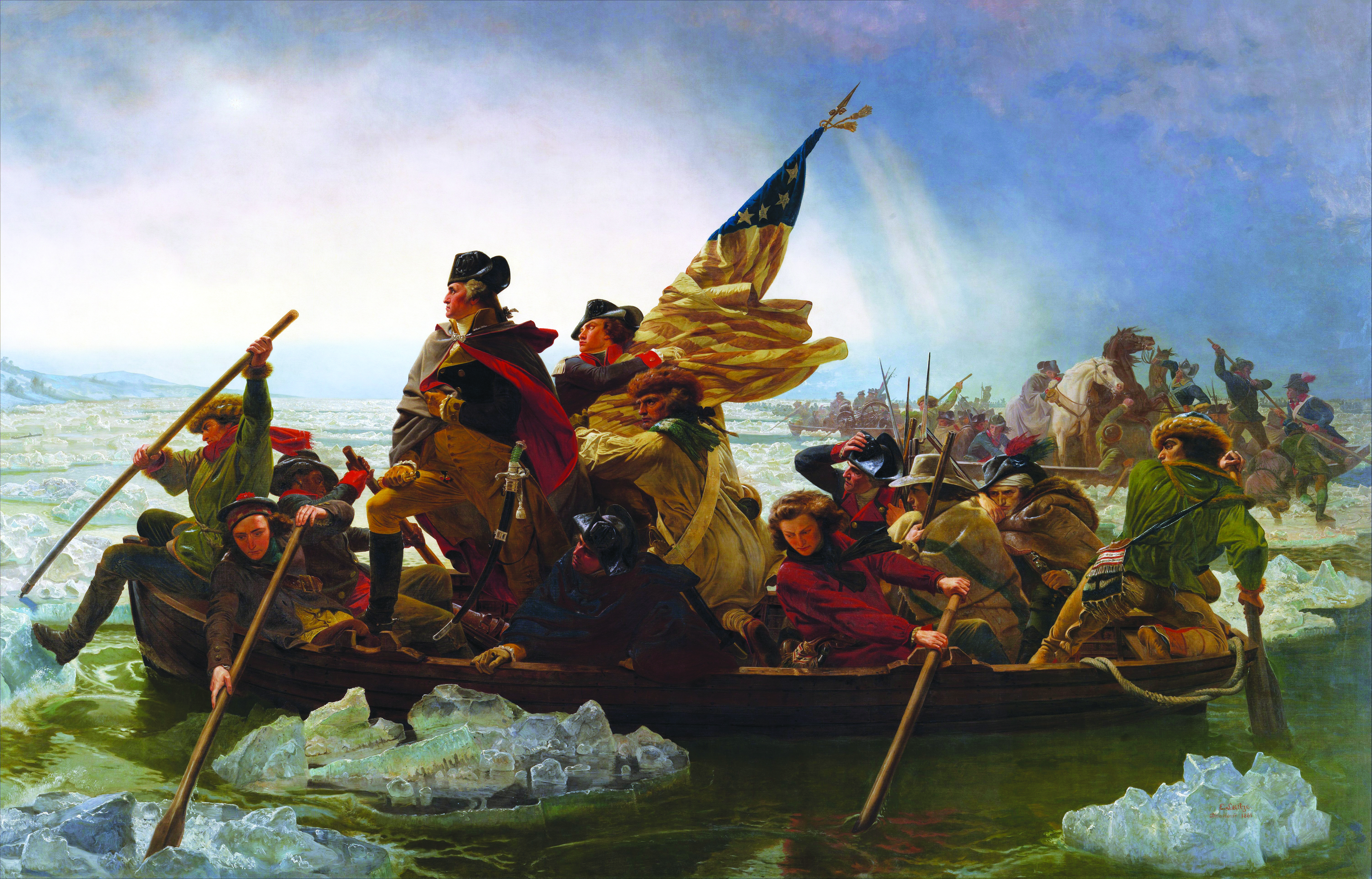 6004x3847 Washington's Crossing Myths, Misconceptions And A Reenactment - George Washington Delaware Painting