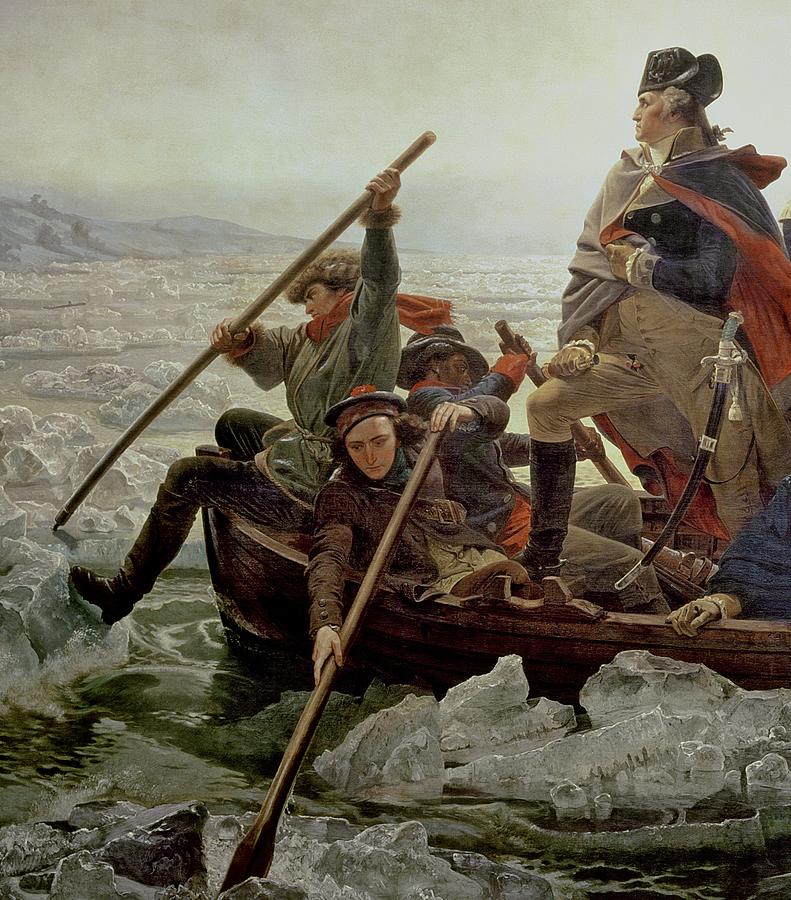 791x900 Washington Crossing The Delaware River Painting By Emanuel - George Washington Delaware Painting