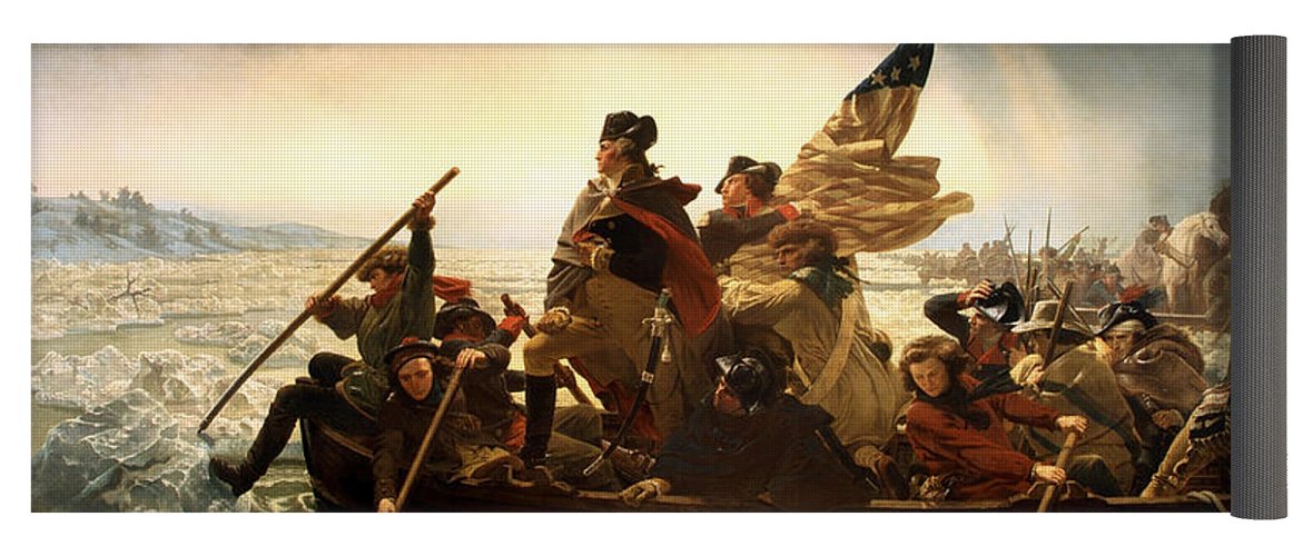 1171x500 Washington Crossing The Delaware Yoga Mat For Sale By Emanuel Leutze - George Washington Delaware Painting