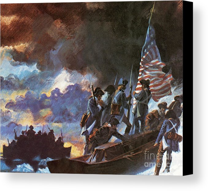 678x622 George Washington And His Men Crossing The Half Frozen Delaware - George Washington Delaware River Painting