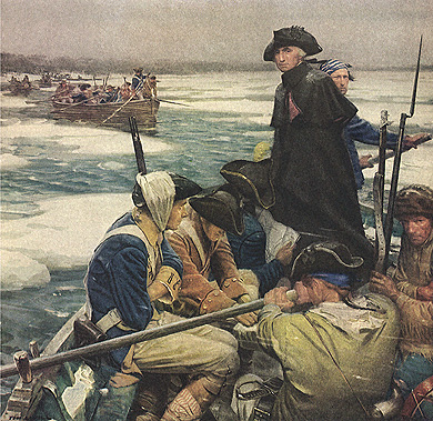 390x379 George Washington Crossing The Delaware President George Washington - George Washington Delaware River Painting