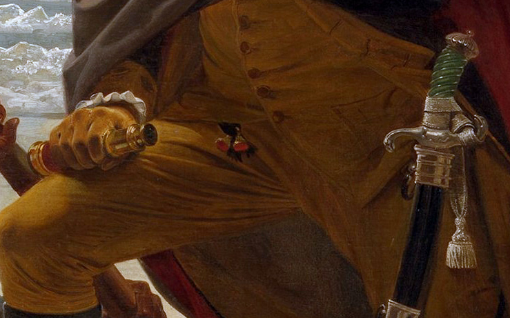 739x461 Getting George Now I Know - George Washington Delaware River Painting