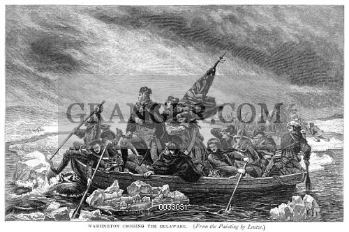 500x333 Image Of Crossing The Delaware. - George Washington Delaware River Painting