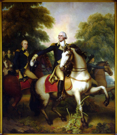 400x460 George Washington's Horse - George Washington Horse Painting