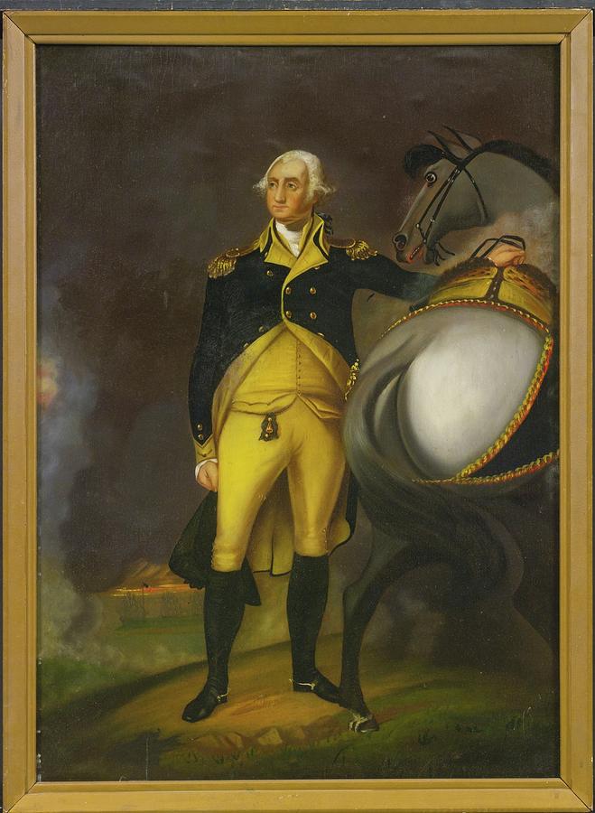 659x900 George Washington And His Horse Painting By Motionage Designs - George Washington Horse Painting