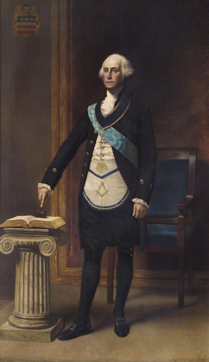 694x1200 George Washington President The United States - George Washington Masonic Painting