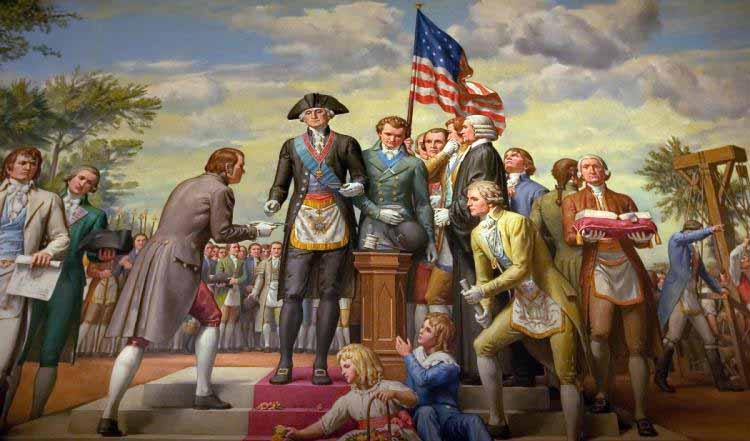 750x441 Washington The Man, The Myth, The Legend - George Washington Masonic Painting