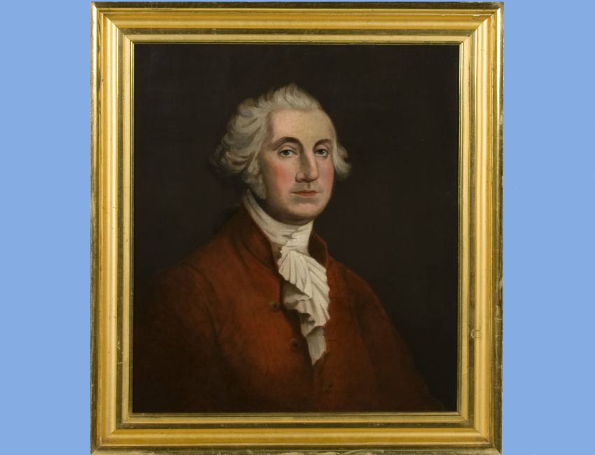 850x650 Antiques Council - George Washington Oil Painting