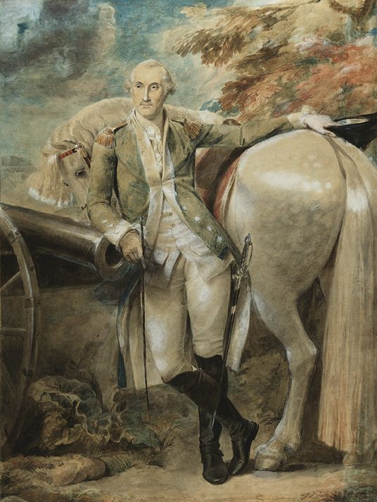 George Washington On A Horse Painting