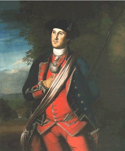 414x501 George Washington Takes Command - George Washington On A Horse Painting