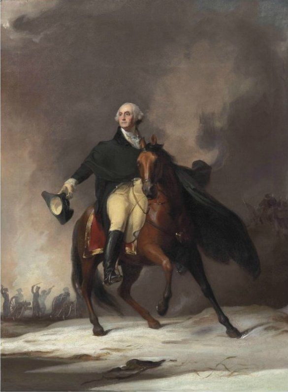 585x796 Pin By Neptune On George Washington 1732 February 22. - George Washington On A Horse Painting